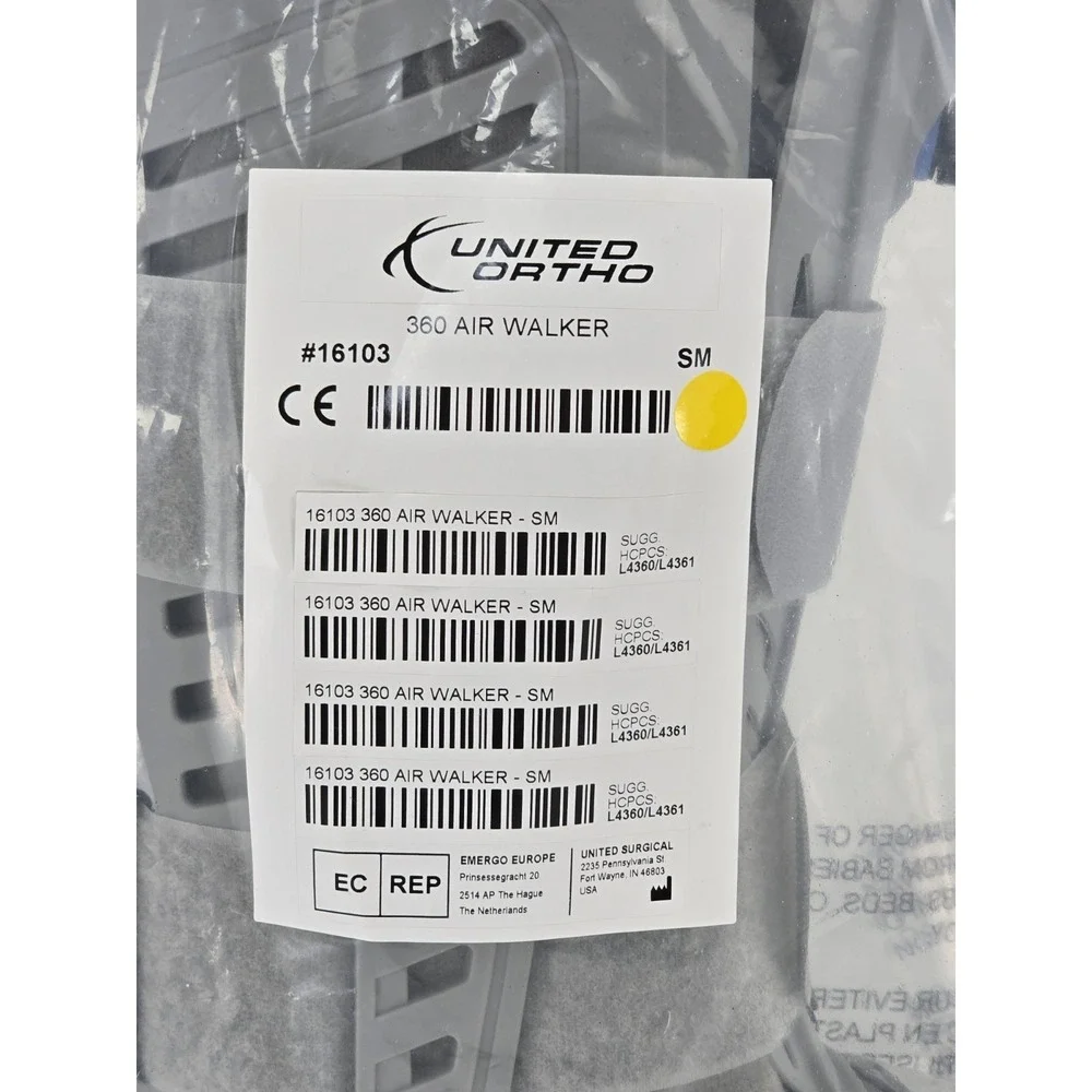 United Ortho - USA16103 - 360 Air‎ Walker - Standard Fracture Boot, Small, Grey